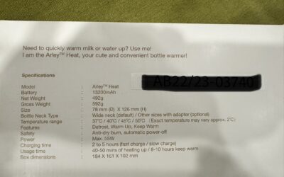 Brand New Arley Heat Milk Warmer