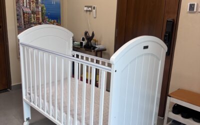 Baby Cot Meranti Wood
